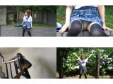 【FHD】街中JKパンモロ１１