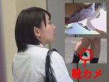 JK逆さ撮り自撮り・第二段_学校帰り自らスカート内パンチラ撮影
