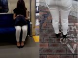 デカ尻ホワイトスキニー女を徹底追跡