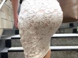【美人美尻ＯＬ②】スレンダーエロ尻美女の白レースタイトスカート美尻に寝バックで肉棒を奥までぶち込む！【477】&nbsp;