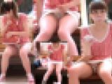 【大長編高画質】お話に夢中でパンツもろ見え無邪気ロリ娘たっぷり盗撮極上対面ぱんちら
