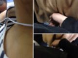 電車内でプチ痴漢　