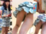 萌えロリ美少女店内、階段でのパンチラ盗撮動画