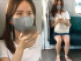 デニミニ生脚がエロすぎるマスクをしていても分かる圧倒的美女（前編）
