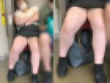彼氏が隣にいるのに大股を開いて爆●してしまう無防備お姉さん（其の一）
