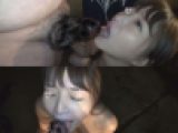 【屋外で乱交フェラ♥】【露出連続フェラ抜き】エロ変態かわい子♥サオ舐め連続♪最後は口まんこ口内＆顔にザー