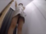 神様試着室★清楚なOL風美女！試着室ではパンティがモロ食い込んでいました！