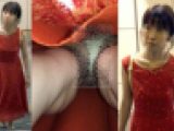 4K bomb381 美人若妻の黄色サテン生P　エスカめくり