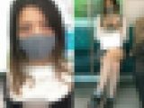盗影を警戒して睨んできた長身モデル女子大生（後編）