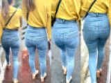 ピチピチジーンズヒップ174_ムチムチハイウエストジーンズの極エロ！！ハイスペック尻のお姉様♪