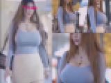【カメラに向かって手を振る超乳レベルのお姉さんを粘着！】