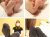 【素足裏＋ソックス足裏】23歳美容師 ましろちゃん (写真＋動画)