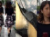 4K bomb427 花柄フレアのスレンダー女子アナ風美人お姉さん　エスカめくり