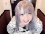【個撮】銀髪ロングヘアー女装して自撮りオナニーしてみた
