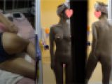 奇跡のHカップのたわわおっぱい美女。お尻丸出しでの寝姿もエロくて最高