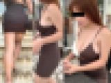 【フルHD】はみ乳巨乳さんの乳揺れ！タイト尻美人
