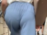 《ちょっと…、凄すぎるパンツ》 No.2025【ブルーパンツの極薄感は天下一品！】