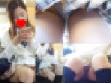 【電車対面盗撮】学校帰り美少女対面盗撮パンチラ【FHD動画】