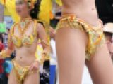 【写真】しなやかな健康的なハイレグ太ももが艶かしい美脚美尻の美形サンバダンサー　高画質189枚！