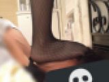 【窒息寸前】美脚柄ストつま先突っ込み超窒息責めと足舐めと顔踏み