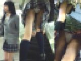 ◆希少レベルK◆お尻突き出しパンツ丸見え無防備学生パンチラ盗撮♡2