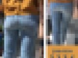 【1116】好きな寿司ネタを訊かれたら～♪迷わずエンガワと答えるの～♪的パンティーライン！ピチピチスキニージーンズ女子