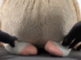 くるぶしソックスくすぐりフェチ　正座してる女性が靴下をくすぐられるf546