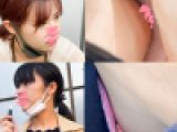 【喫煙所パンチラ】美人大手企業OLの胸チラ・巨乳OLの豊満な垂れパイ