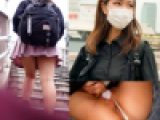 【電車痴漢 #2】《ロリギャル系即濡れ敏感美少女》豪快手マンに潮吹き！中出し痴漢