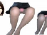 ※顔出し※舐めまわしたい♡美人○○レディーのスト脚から見えたセクシーパ●ツ③