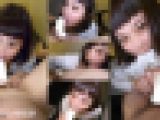 【ネカフェの個室でおちんぽ可愛がりフェラ】低身長むっちり娘が満面の笑みで中年黒ちんぽにむしゃぶりついて搾ザーのアルバイト☆