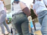 No.671スーツパンツがムッチリお尻でパツパツの自然なフォーマルエロOLさんの午後