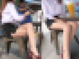 【フルHD】パンスト美人ＯＬ 机の下の股間と足裏
