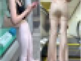 《パツ金GALのピタピタサテンパンツ》 No.2260【Part1・こんなエロい洋服ならエスカレーターでも興奮する】