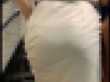 【ピッタリ白タイトスカート】大きいお尻で男の肉棒を刺激される。どんどん勃起するチ〇ポの興奮が止められない。淫乱！【680】