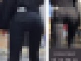 【1136】下町商店街で食べ歩き…してる場合じゃない！極上プリケツ降臨！ピチピチ黒スキニーパンツ女子（前編）