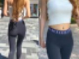 2k キャバ風お姉さんのレギンス１