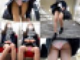 【制服女子☆スカートの中の秘密②】風のいたずらパンチラと予想外のチラ見せに「ドキッ!!!」