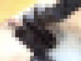 メイド黒サテン手袋ローション手コキ 1