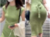 《田村 ◯子アナに似た美女》 No.2298【Part1・春の足音ニットワンピース着衣尻】