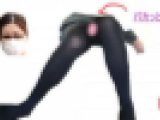 ※顔出し※パカっ♡脚を開いて何か♡が見えてしまった、黒タイツ美人○○レディ②