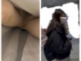 【 スマホで逆さ撮り149】今夜は美少女のパンティで抜きませんか？かわいいJDのスカート内撮っておきました【3名収録】