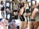 【痴漢3人SET】制服美少女達の両穴びしょ濡れ掻き回し痴漢セットSP