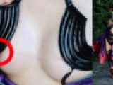 【乳輪】真夏のドスケベ痴女コスプレイヤーと遭遇！FG〇酒呑童〇の胸元からいやらしい色素【レア】