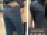 【1186】尻狙い？フロント狙い？いやいや…サイド狙いです！ピチピチスキニージーンズ女子