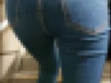 【食べ頃ヒップ】20代細身OLスキニーデニム尻18