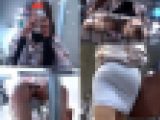 【テーブル下の秘密】美脚お姉さん水漫鋓の振る舞い☆下半身風情！