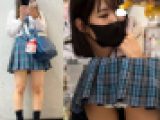 vol.10 S級青チェ制服K 逆さ撮り