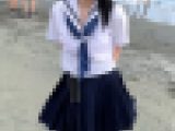 K②【個人撮影】江ノ島の海で見つけたピンクの水玉水着ちゃん_最強のプリケツ美小女の生ハメ映像放出