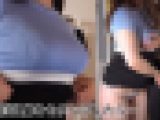 セクハラされて感じちゃう巨乳娘（4） 男の勃起ブツを握らせ、ヌレヌレパンティーをクンニ編